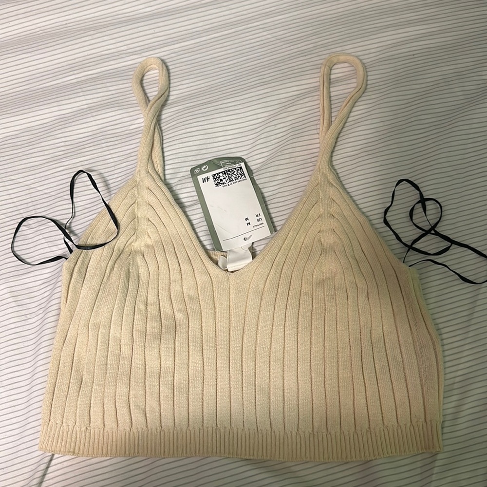 H&M ribbed crop top